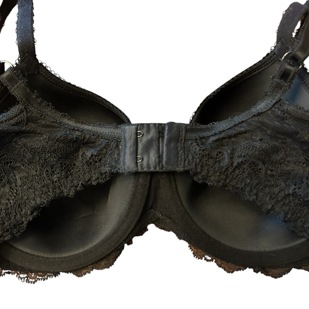 Wacoal Bra 32DD Black "Seduction Spacer" Underwire T Shirt Bra #853255‎ Opaque - Picture 10 of 10